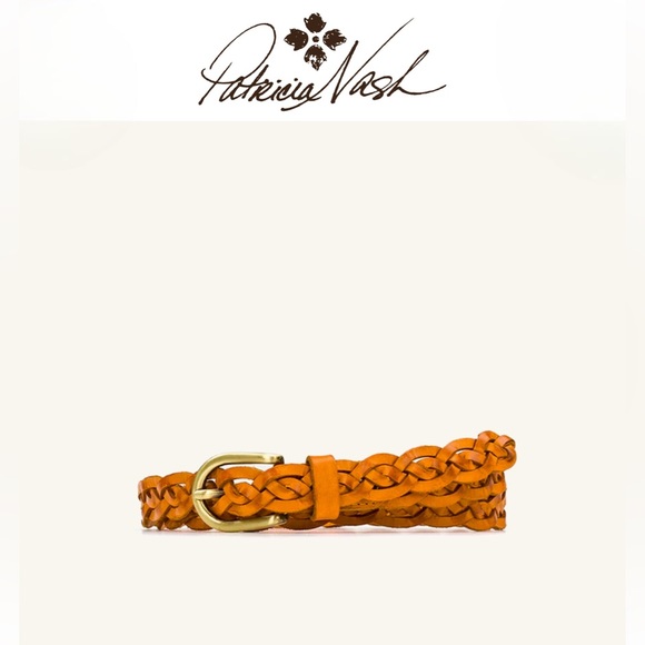 Patricia Nash Nicoletti Braided Leather Belt Cognac Large main image 6